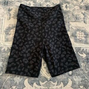 White Fox Boutique x Sarah’s Day Black Camo Print Biker Shorts Size XS